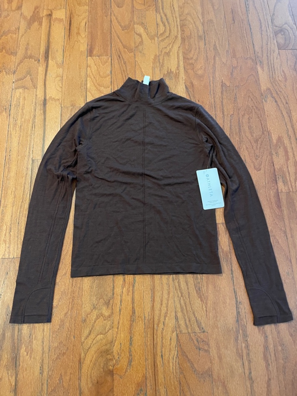 Athleta Women Dark Brown Turtleneck Sweater